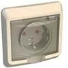 Розетка 1-м СП Этюд 16А IP44 250В защ. шторки с заземл. крем. SchE PC16-044K