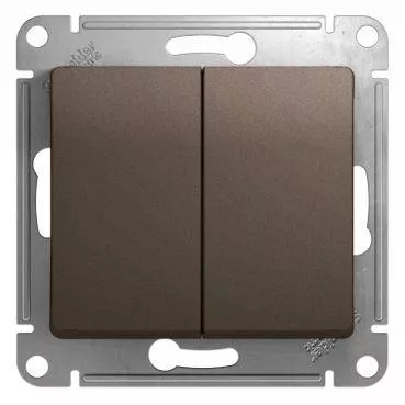 Механизм выключателя 2-кл. СП Glossa 10А IP20 (сх. 5) 10AX шоколад. SchE GSL000851 Механизм выключателя 2-кл. СП Glossa 10А IP20 (сх. 5) 10AX шоколад. SchE GSL000851