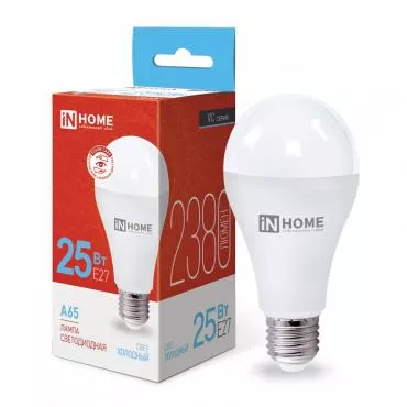 Лампа светодиодная LED-A70-VC 25Вт 230В E27 6500К 2250лм IN HOME 4690612024103 Лампа светодиодная LED-A70-VC 25Вт 230В E27 6500К 2250лм IN HOME 4690612024103
