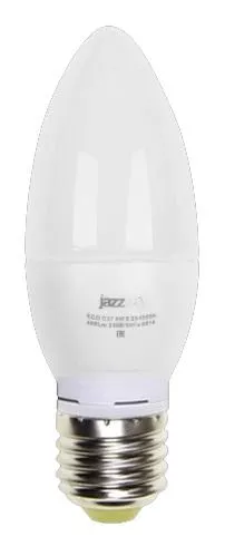 Лампа светодиодная PLED-ECO-C37 5Вт свеча 4000К бел. E27 400лм 230В JazzWay 2855329A Лампа светодиодная PLED-ECO-C37 5Вт свеча 4000К бел. E27 400лм 230В JazzWay 2855329A