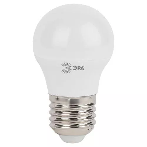 Лампа светодиодная P45-7W-860-E27 шар 560лм ЭРА Б0031402 фото 4 Лампа светодиодная P45-7W-860-E27 шар 560лм ЭРА Б0031402 фото 4