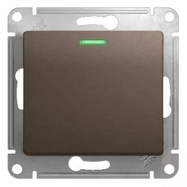 Механизм выключателя 1-кл. СП Glossa 10А IP20 (сх. 1а) 10AX с подсветкой шоколад. SchE GSL000813 Механизм выключателя 1-кл. СП Glossa 10А IP20 (сх. 1а) 10AX с подсветкой шоколад. SchE GSL000813