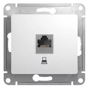 Механизм розетки комп. 1-м СП Glossa RJ45 бел. SchE GSL000181K Механизм розетки комп. 1-м СП Glossa RJ45 бел. SchE GSL000181K