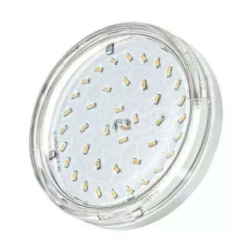 Лампа светодиодная PLED-ECO-GX53 6Вт таблетка 3000К CLEAR тепл. бел. GX53 510лм 230В JazzWay 2851970 Лампа светодиодная PLED-ECO-GX53 6Вт таблетка 3000К CLEAR тепл. бел. GX53 510лм 230В JazzWay 2851970