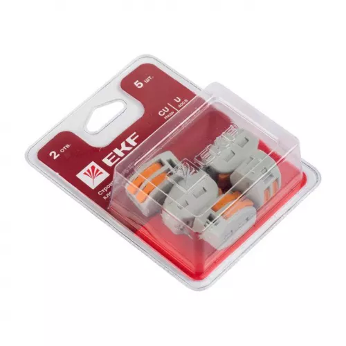 Клемма СМК 222-412 (блист.5шт) EKF plc-smk-412b Клемма СМК 222-412 (блист.5шт) EKF plc-smk-412b