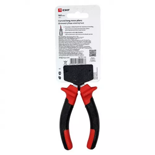 Длинногубцы изогнутые 160мм Master Basic EKF dgi-160-mas фото 7