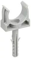 Держатель СТ-20 с защелкой и дюбелем без винта IEK CTA10MP-CT20-K41-100