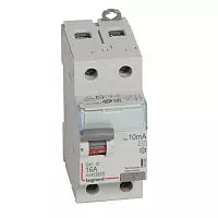 Выключатель дифференциального тока (УЗО) 2п 16А 10мА тип AC DX3 Leg 411500