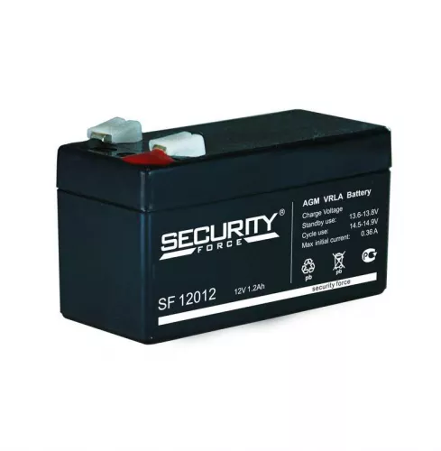 Аккумулятор 12В 1.2А.ч Security Force SF 12012 Аккумулятор 12В 1.2А.ч Security Force SF 12012