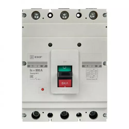 Выключатель автоматический 3п 800/800А 50кА ВА-99М PROxima EKF mccb99-800-800m фото 4