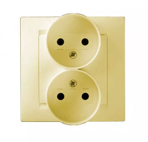 Розетка 2-м СП Simon15 16А IP20 без заземл. сл. кость Simon 1590457-031 Розетка 2-м СП Simon15 16А IP20 без заземл. сл. кость Simon 1590457-031