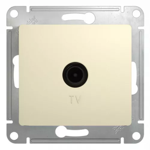 Механизм розетки TV 1-м СП Glossa 1DB беж. SchE GSL000291