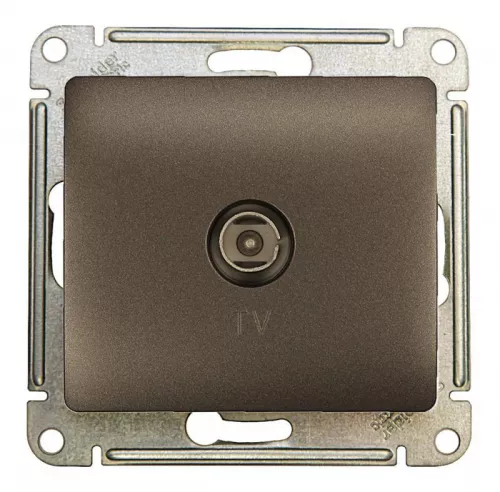 Механизм розетки TV Glossa оконечной 1DB графит SchE GSL001391