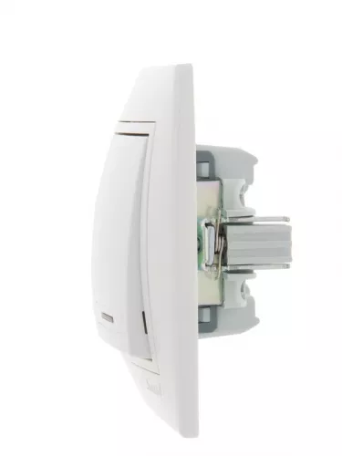 Выключатель 2-кл. СП Мира 10А IP20 с подсветкой с бел. вставкой бел. LEZARD 701-0202-112 фото 3 Выключатель 2-кл. СП Мира 10А IP20 с подсветкой с бел. вставкой бел. LEZARD 701-0202-112 фото 3