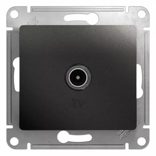 Механизм розетки TV Glossa 1DB оконечной антрацит SchE GSL000791 Механизм розетки TV Glossa 1DB оконечной антрацит SchE GSL000791