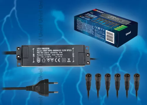 UET-VPL-009А33 12V IP33 6 выходов