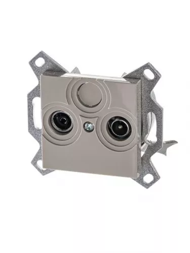 Розетка TV-R Levit оконечная кофе макиато ABB 2CHH083503A6018 Розетка TV-R Levit оконечная кофе макиато ABB 2CHH083503A6018