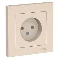 Розетка AtlasDesign 16А без заземл. в сборе беж. SchE ATN000240