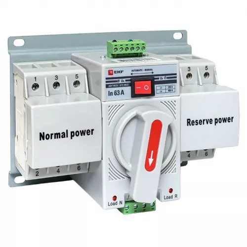 Устройство АВР MCB 3п C 63А 400В PROxima EKF ats-mcb-63c-3p-pro