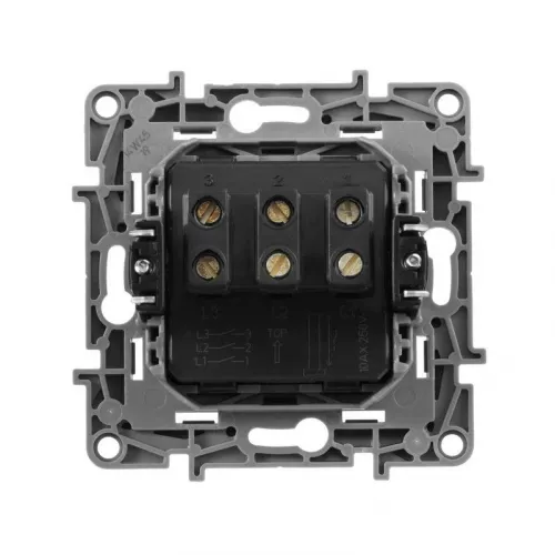 Механизм выключателя 3-кл. СП Etika Plus 10А IP20 250В 10AX винт. зажимы алюм. Leg 672413 фото 5