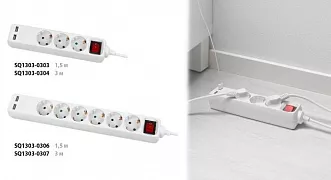 Удлинители бытовые с USB – разъемами
