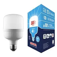 LED-M80-40W/4000K/E27/FR/NR Лампа светодиодная, матовая. Серия Norma. Белый свет (4000K). Картон. ТМ Volpe.