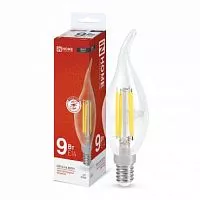 Лампа светодиодная LED-СВЕЧА НА ВЕТРУ-deco 9Вт 230В E14 4000К 810лм прозр. IN HOME 4690612026244