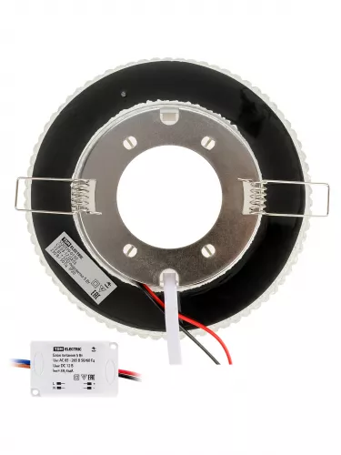 Светильник встраиваемый СВ 03-12 GX53 230В LED подсветка 5 Вт зеркальный/хром TDM фото 6