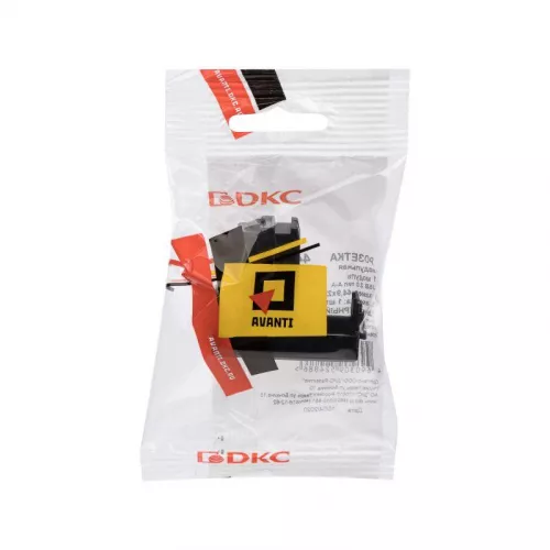 Розетка USB 2.0 1мод. Avanti "Черный квадрат" модульная тип А-А DKC 4402401 фото 5