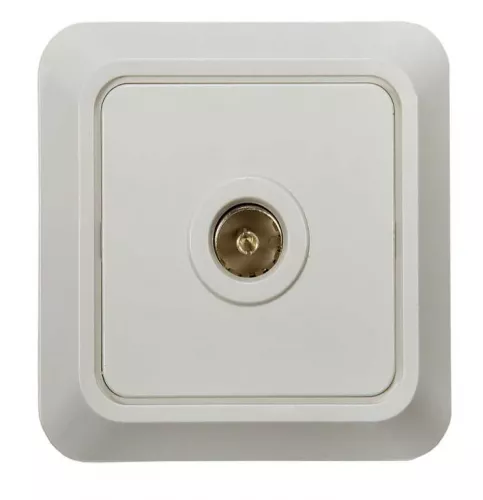 Розетка TV BOLLETO накл. 7027 бел. ASD / IN HOME 4680005959815 Розетка TV BOLLETO накл. 7027 бел. ASD / IN HOME 4680005959815