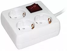 Удлинитель 3х3м с заземл. 16А IP20 У-С03К с выкл. 2P+PE IEK WYP30-16-03-03-ZK-N