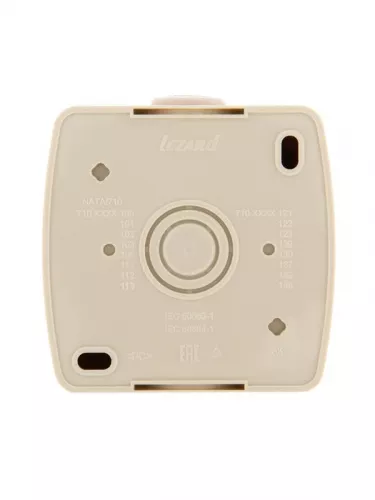 Розетка TV ОП Ната оконечная крем. LEZARD 710-0300-130 фото 2