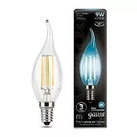 Лампа светодиодная Black Filament Свеча на ветру E14 9Вт 4100К Gauss 104801209