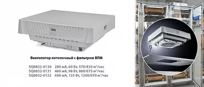 Вентиляторы потолочные с фильтром ВПФ 