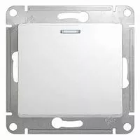 Механизм выключателя 1-кл. СП Glossa 10А IP20 (сх. 1а) 10AX с подсветкой бел. SchE GSL000113