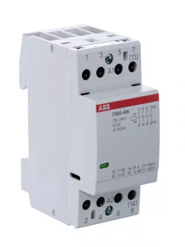 Контактор ESB25-40N-06 модульный (25А АС-1 4НО) катушка 230В AC/DC ABB 1SAE231111R0640 фото 2