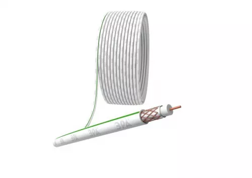 Кабель коаксиальный SAT 703 B.Cu/(оплетка Cu 75%) PVC 75Ом бел. 100м (м) Эра Б0044612