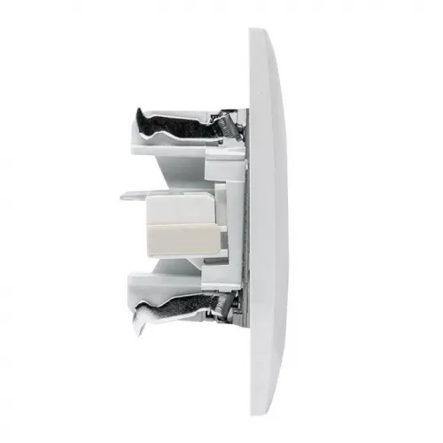 Розетка компьютерная 2-м RJ-45 бел. PROxima EKF EWK02-035-10 фото 2