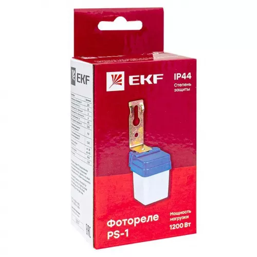 Фотореле PS-1 (ФР) 6А (1400Вт) IP44 EKF fr-ps-1-6 фото 3