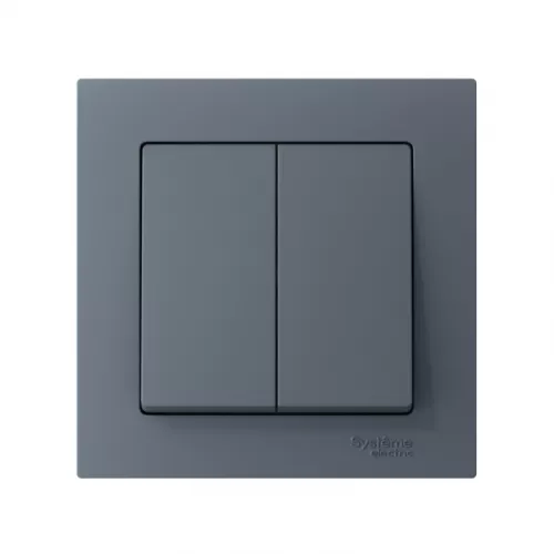 Выключатель 2-кл. СП AtlasDesign 10А IP20 (сх. 5) 10AX в сборе грифель SchE ATN000752 фото 2