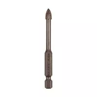 Сверло по стеклу и керамике 6мм 4 грани шестигранный хвостовик Kranz KR-91-0649