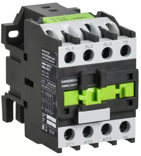 Контактор КМИе-22511 25А 230В/АС3 1НЗ IEK KKME21-025-230-01