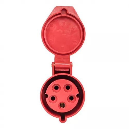 Розетка кабельная 32А 380В 3P+РЕ+N IP44 (225) EKF ps-225-32-380 фото 4