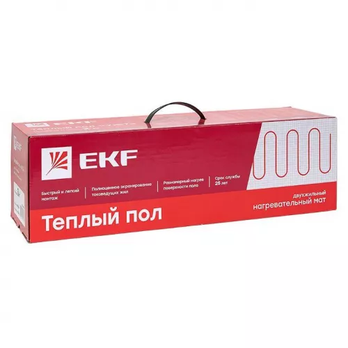 Комплект "Теплый пол" (мат) двухжил. "Уют" 3кв.м 450Вт Proxima EKF nm2-450-3 фото 7