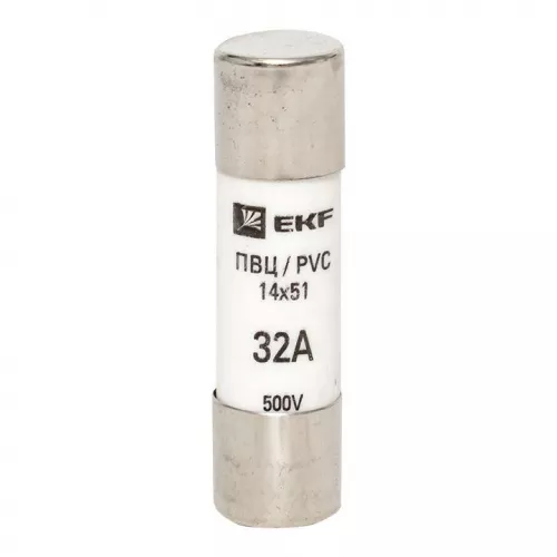 Вставка плавкая цилиндрическая ПВЦ 14х51 32А EKF pvc-14x51-32 фото 2