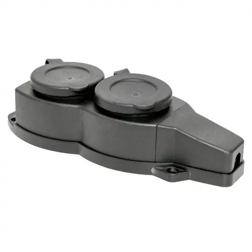 Розетка 2-м 16А IP44 2P+PE 230В с защ. крышками каучук Basic EKF RPS-018-16-230-44 Розетка 2-м 16А IP44 2P+PE 230В с защ. крышками каучук Basic EKF RPS-018-16-230-44