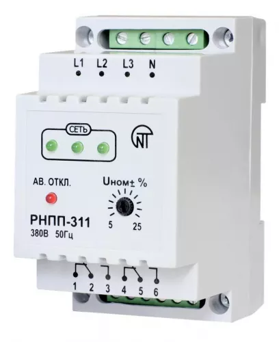 Реле напряжения РНПП-311 3ф НовАтек-Электро 3425600311 Реле напряжения РНПП-311 3ф НовАтек-Электро 3425600311