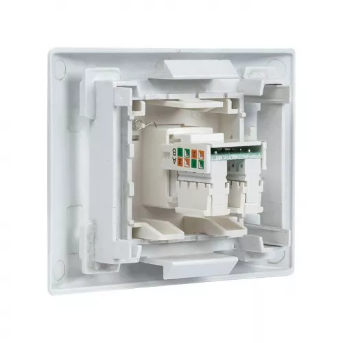 Розетка RJ45 категории 5е (ширина 2 модуля) EKF E2MK015E-135-10 фото 5
