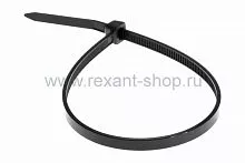 Хомут кабельный 3.6х200 нейл. черн. (уп.100шт) Rexant 07-0201