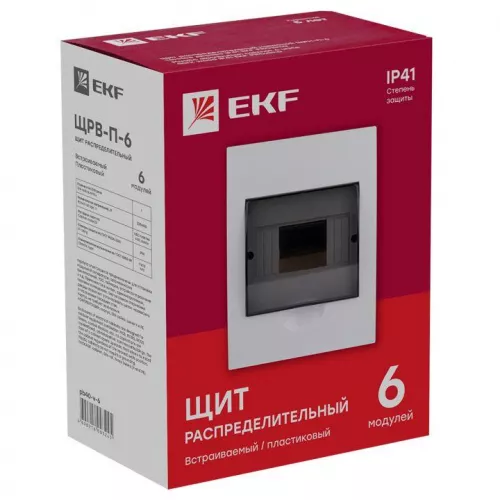 Щит распред. ЩРВ-П-6 IP40 EKF pb40-v-6 фото 4
